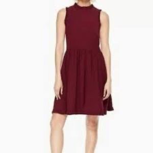 Kate Spade Ruffle Fit nd Flare Dress Ma Cherie Deepcherry Size 4